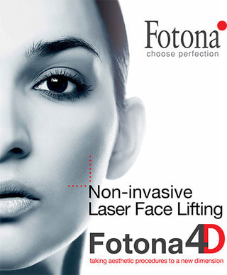 Fotona Laser photo for skin tightening, non surgical face lift, anti-aging treatments, Rosacea treatment, facial peels, skin resurfacing, body contouring, eyebrow lift, lip enhancement, eye rejuvenation, neck tightening, eyelash, liplase treatments.